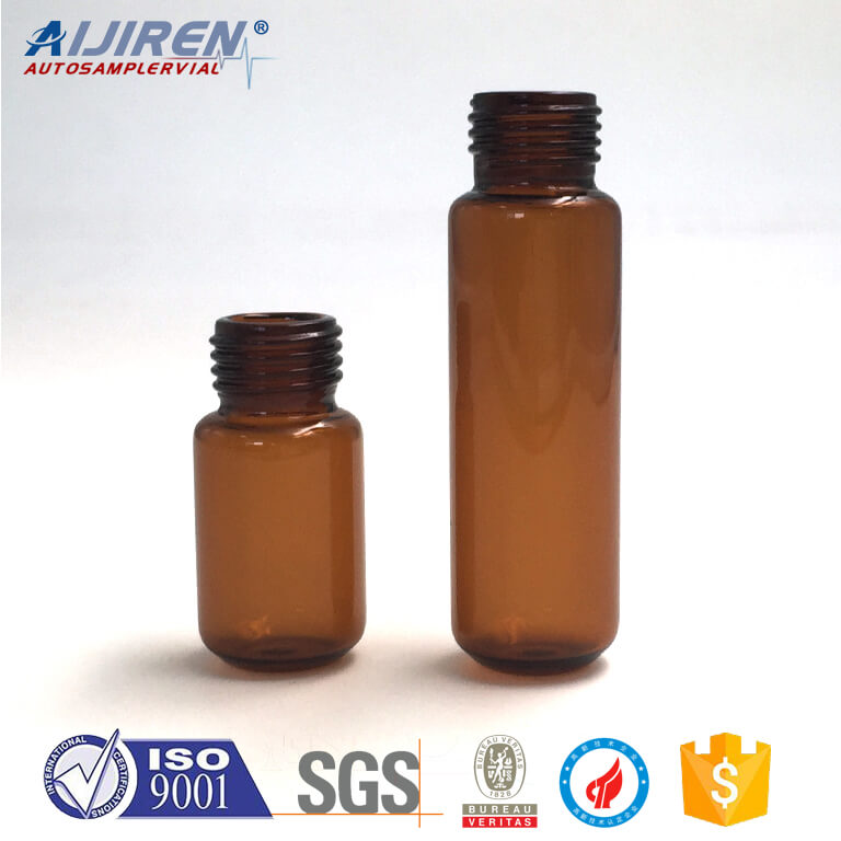 laboratory flat bottom gc headspace vials with PTFE septa for sale